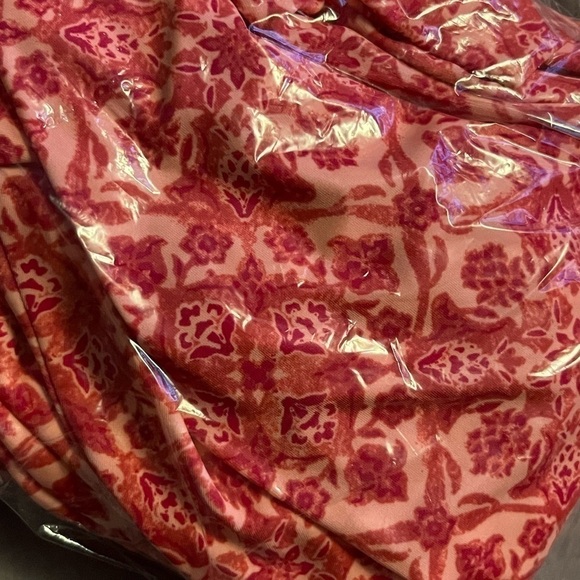 DENIM & Co Beach Handkerchief Hem Scoop Neck swim dress Rose Pink 10 - Picture 3 of 14